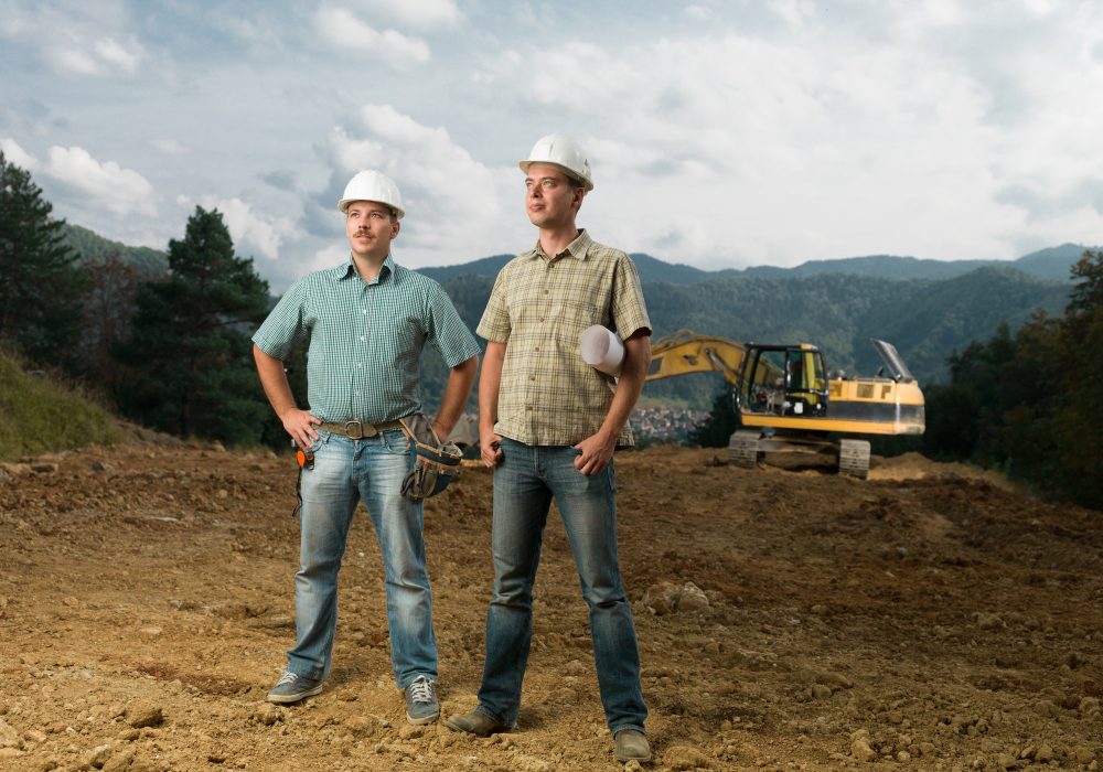 construction engineers on site